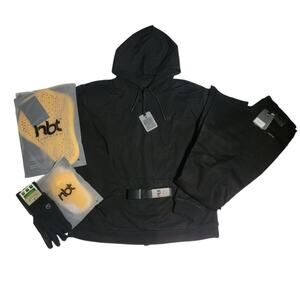 NBT Motorcycle Armored Sweater Size 2XL, Pants Size 32 X 32, Belt, Gloves Set